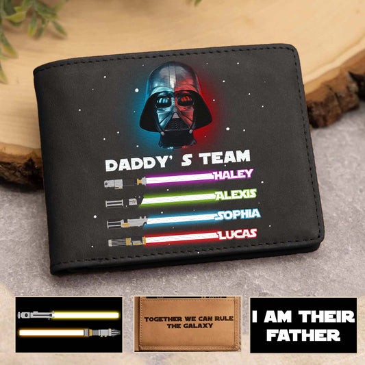 Together We Can Rule The Galaxy - Personalized The Force Leather Wallet