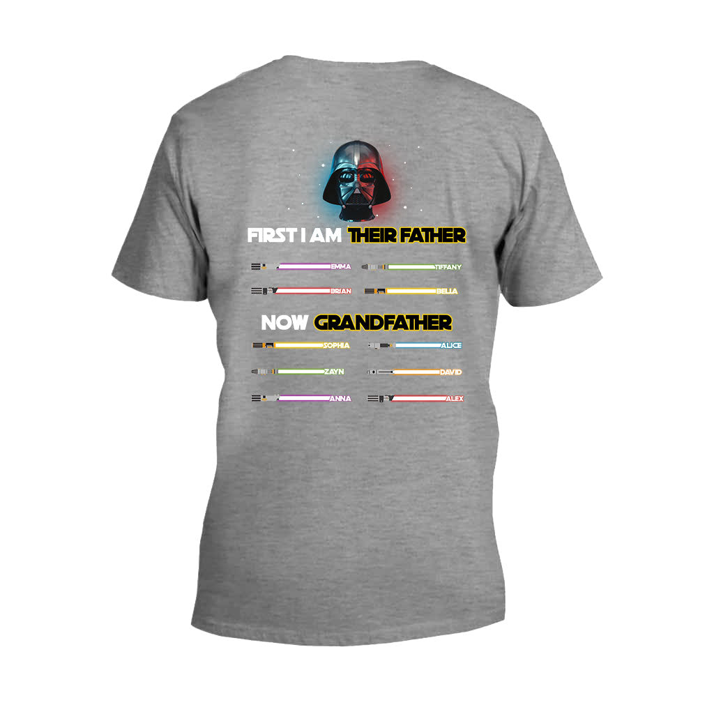 I Am Their Father Now Grandfather - Personalized The Force T-shirt And Hoodie