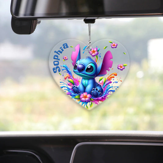 Blue Ohana - Personalized Ohana Transparent Car Ornament