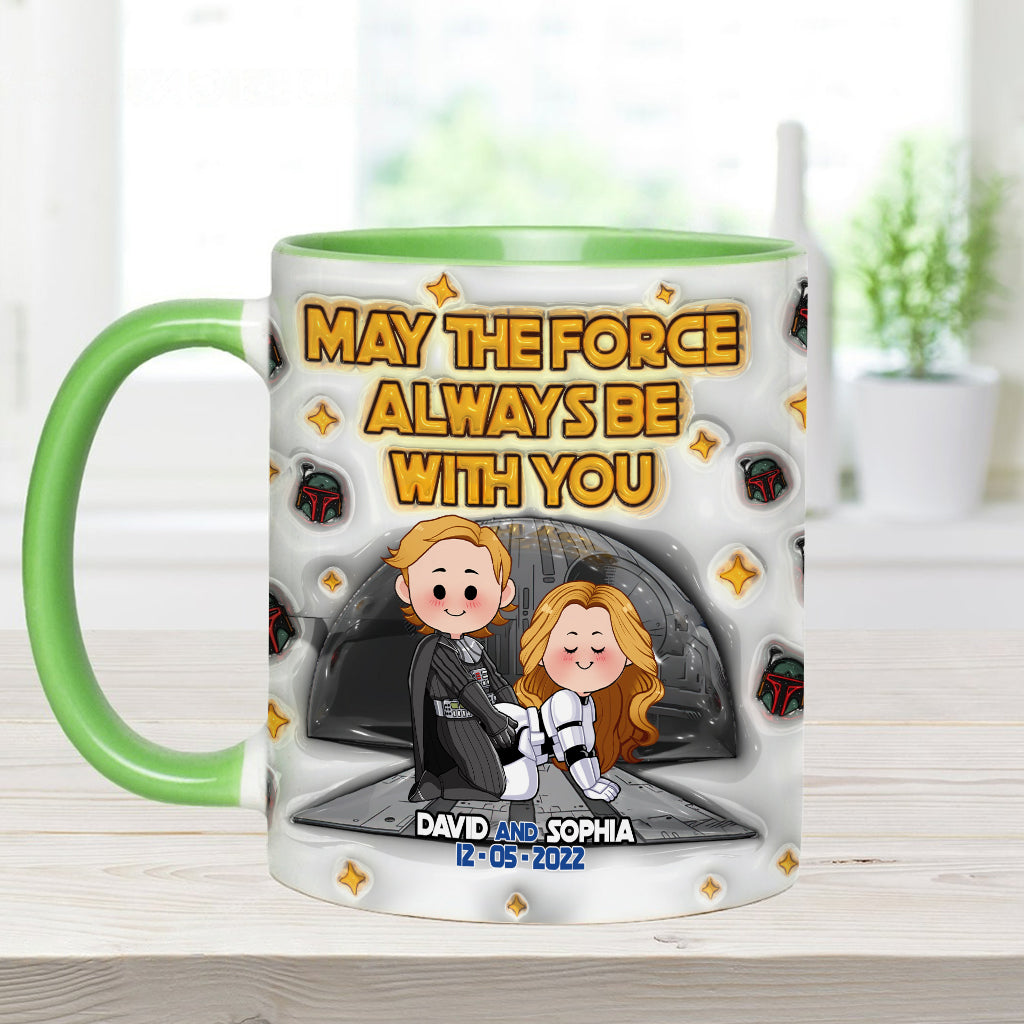 May The Force Be With You - Personalized The Force Accent Mug