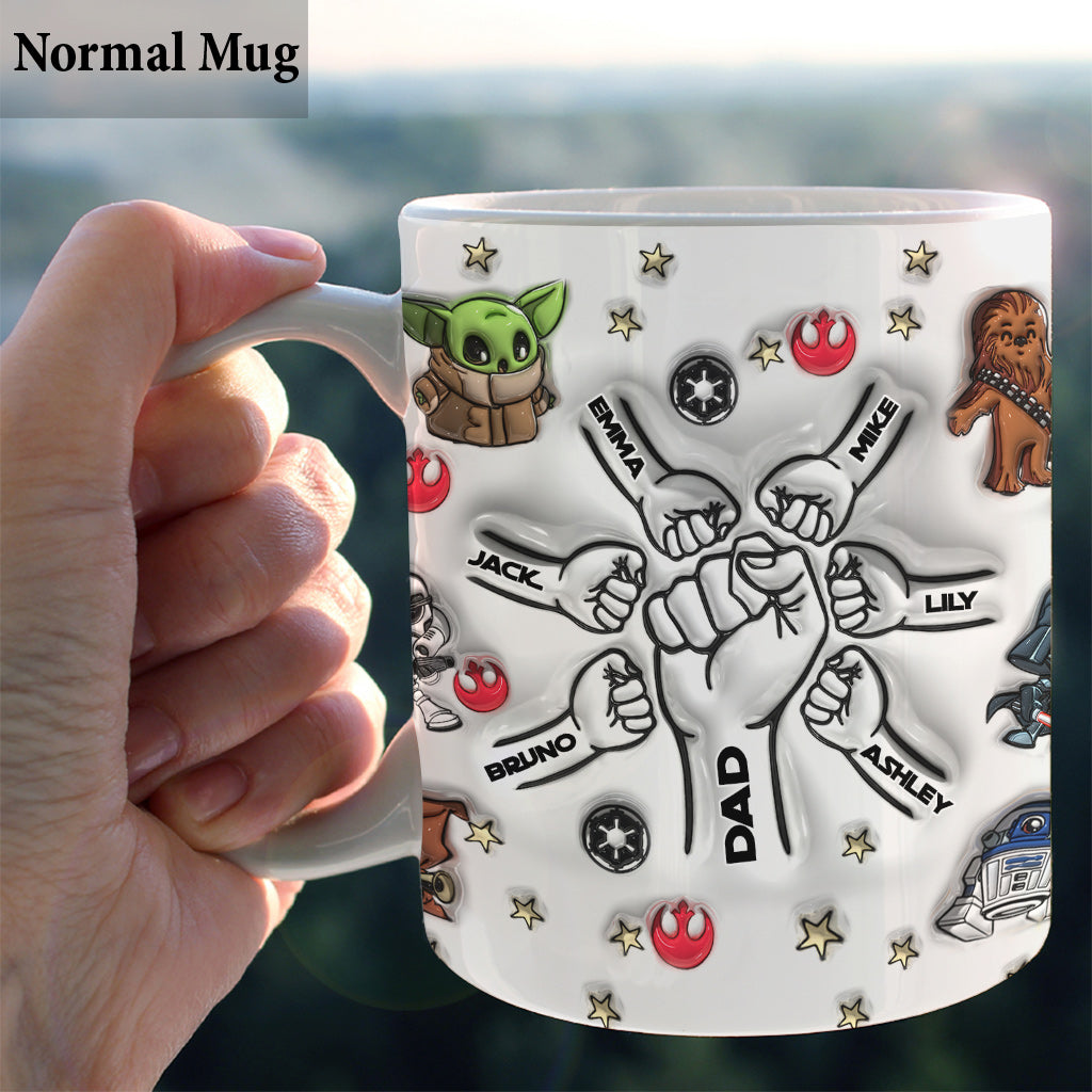 Best Dad Mom In The Galaxy - Personalized The Force Mug