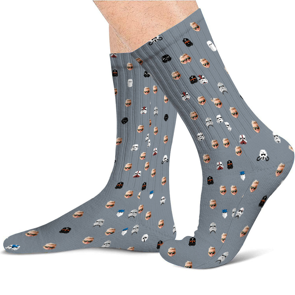 I Am Thier Dad - Personalized The Force Socks