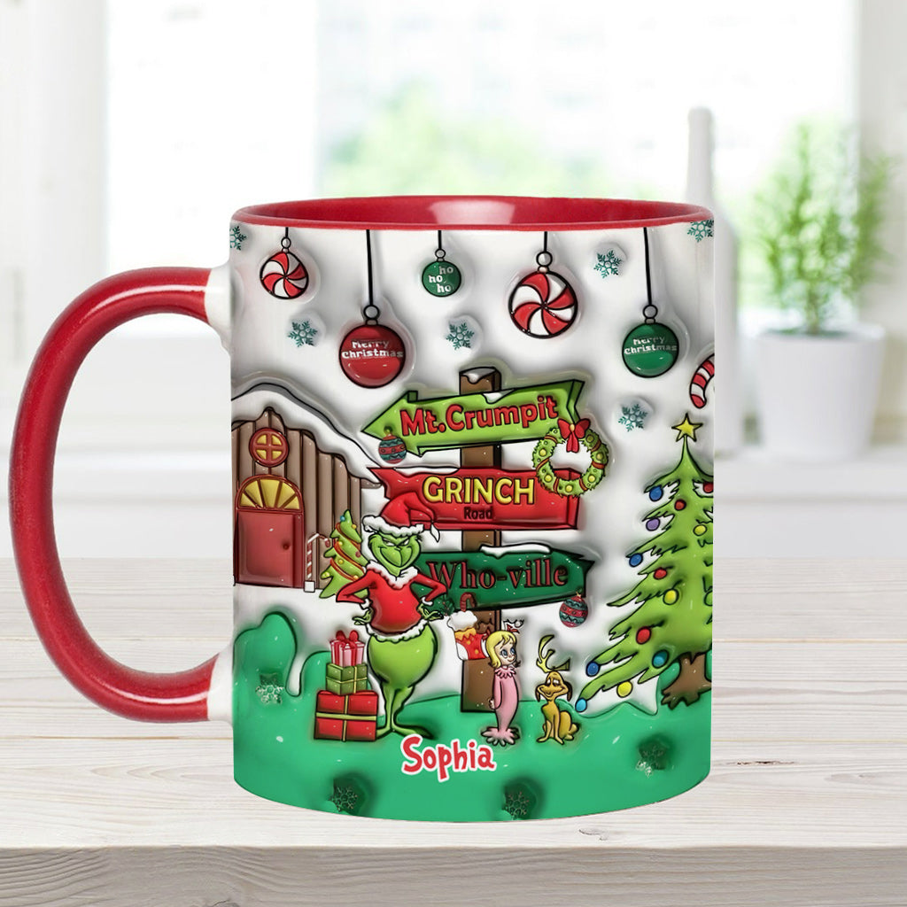 Ho Ho Ho - Personalized Stole Christmas Accent Mug
