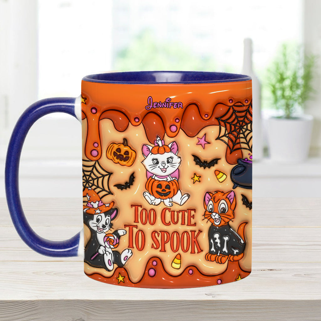 Cataholic Too Cute Too Spook - Personalized Mouse Accent Mug