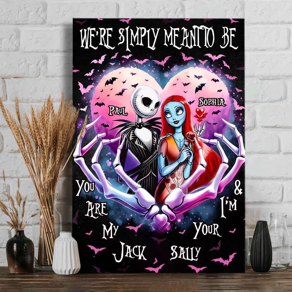 Simply Meant To Be - Personalized Nightmare Canvas And Poster