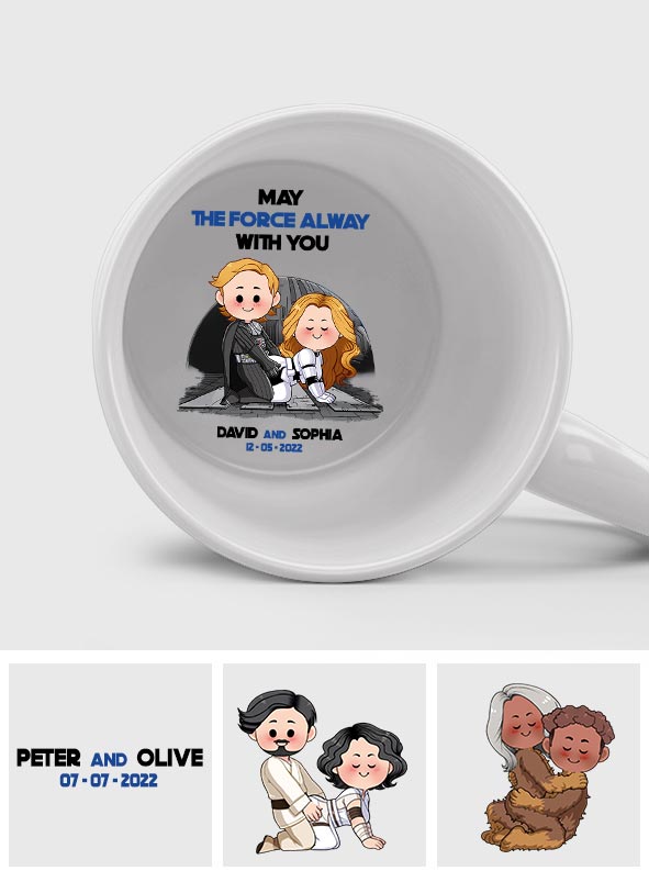 May The Force Be With You - Personalized The Force Hidden Message Mug