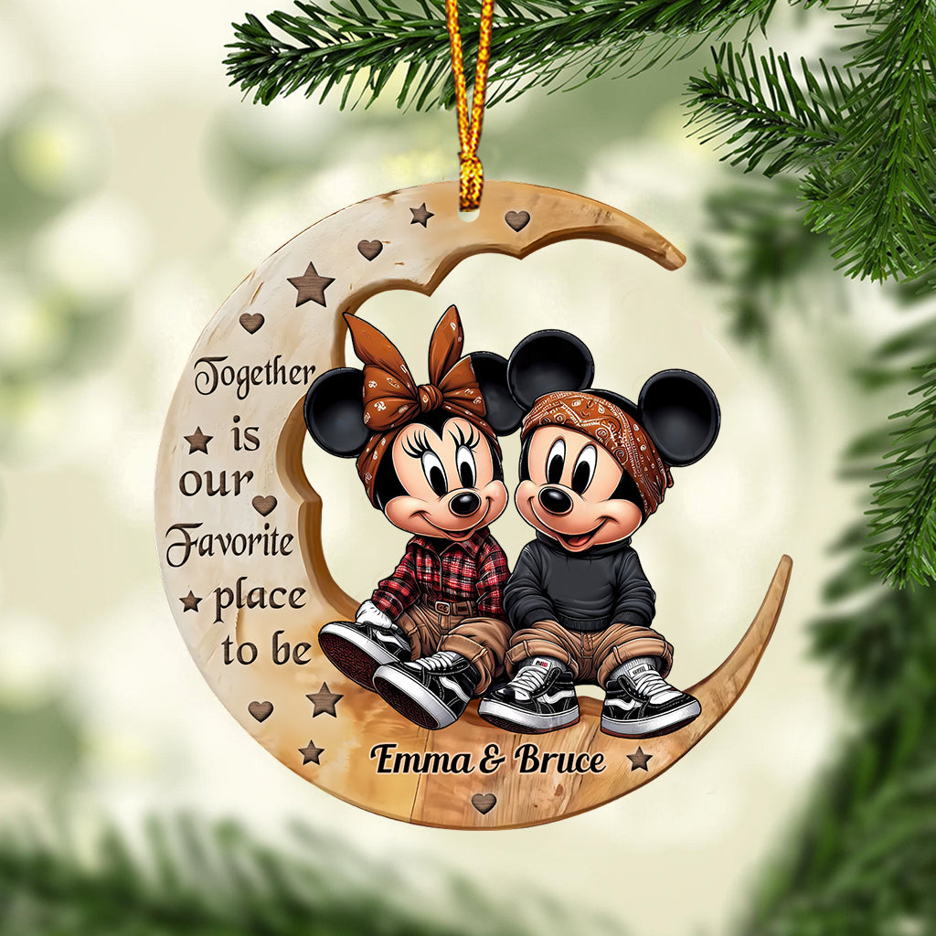 I Love You To The Moon - Personalized Mouse Ornament