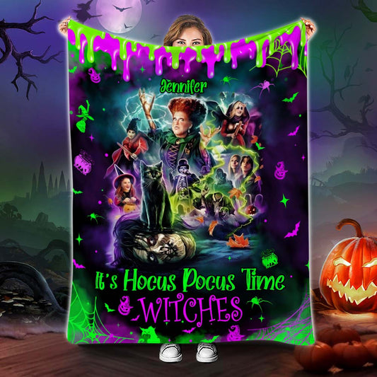 It's Witches Time - Personalized Three Witches Blanket