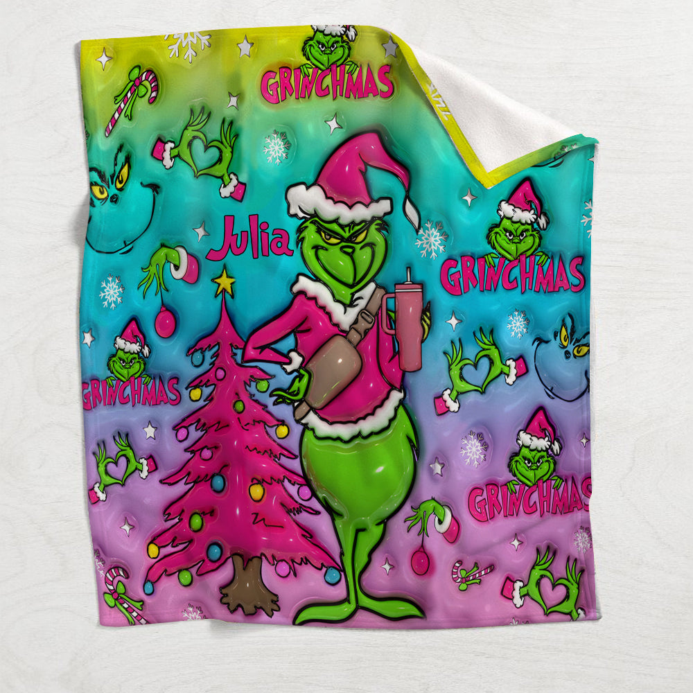 Holo Christmas - Personalized Stole Christmas Blanket