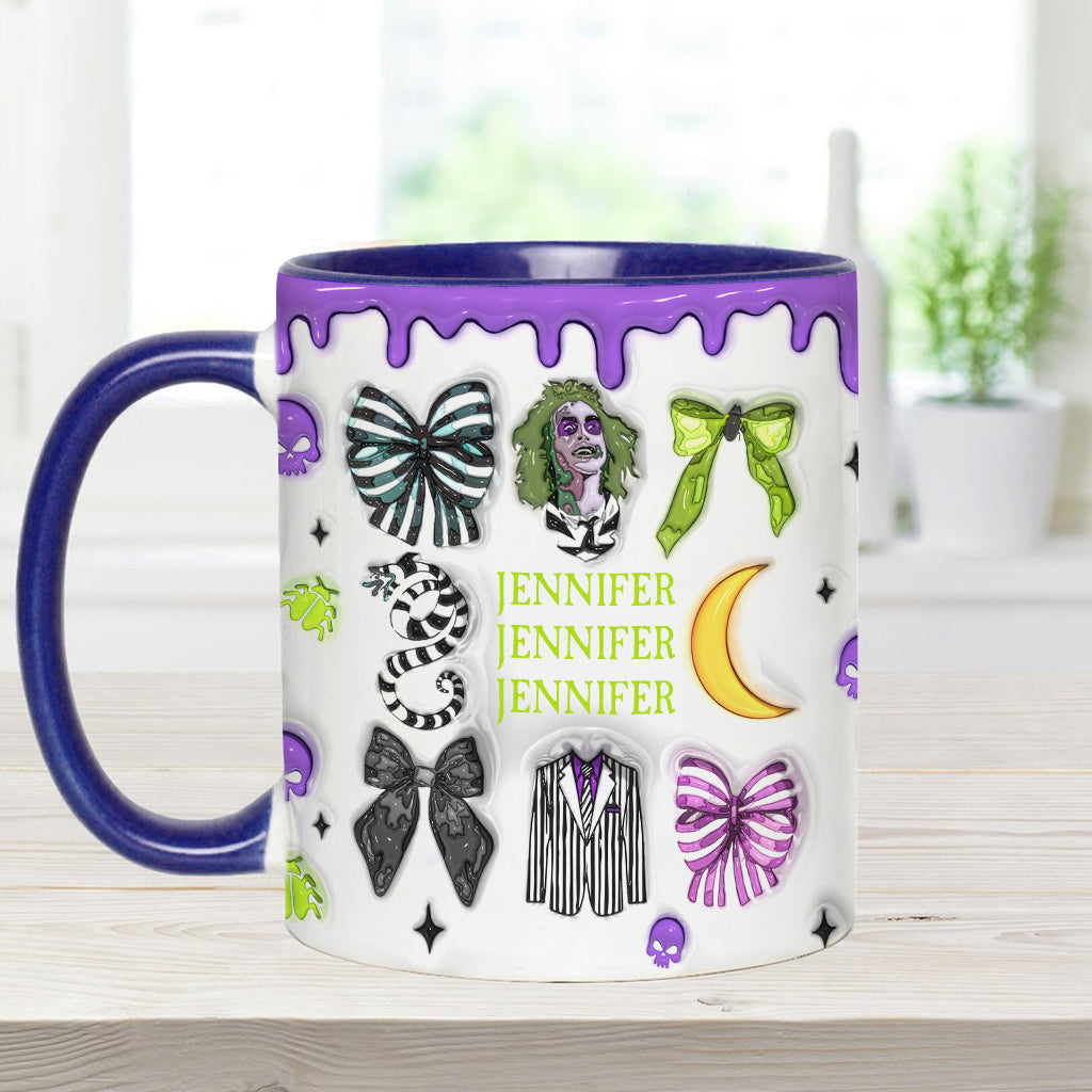 Never Trust The Living - Personalized Accent Mug