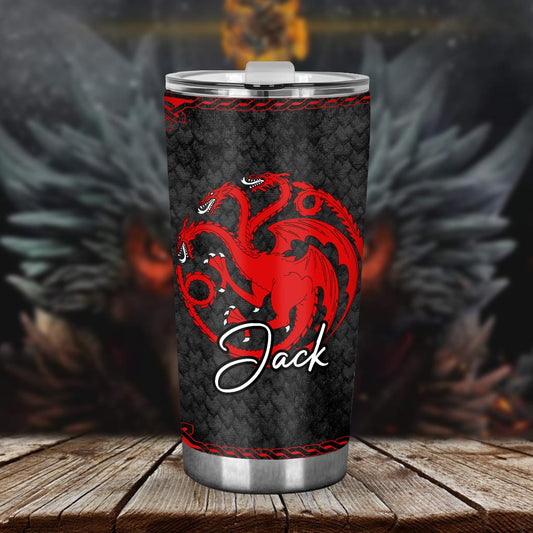 Team Black - Personalized Thrones Game Tumbler