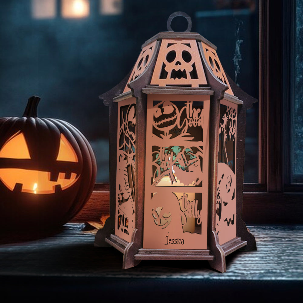 Hello Darkness - Personalized Nightmare Laser Cut Lantern