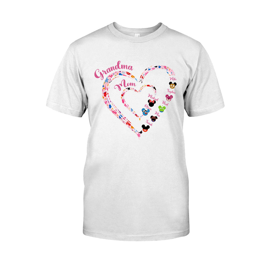 Happiest Grandma - Personalized Mouse T-shirt And Hoodie
