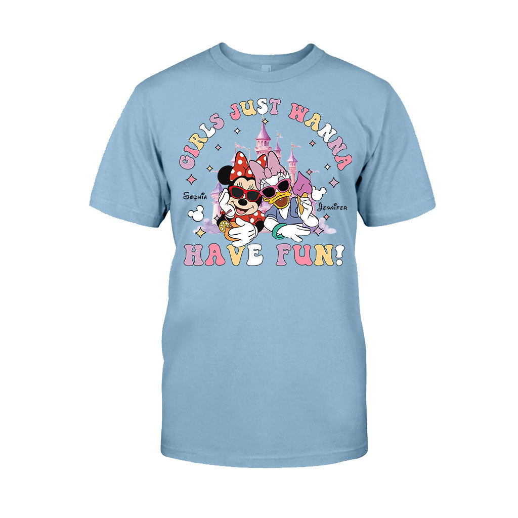 Girls Just Wanna Have Fun - Personalized Mouse T-shirt And Hoodie