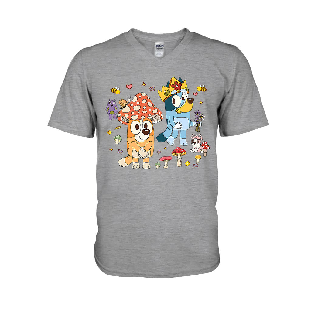 Mushroom Pattern - Mouse T-shirt And Hoodie