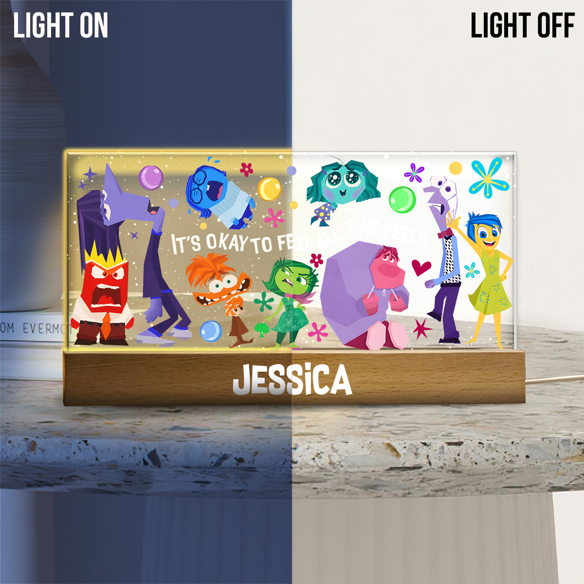 Whatever You Feel Is Valid - Personalized Shaped Led Night Light