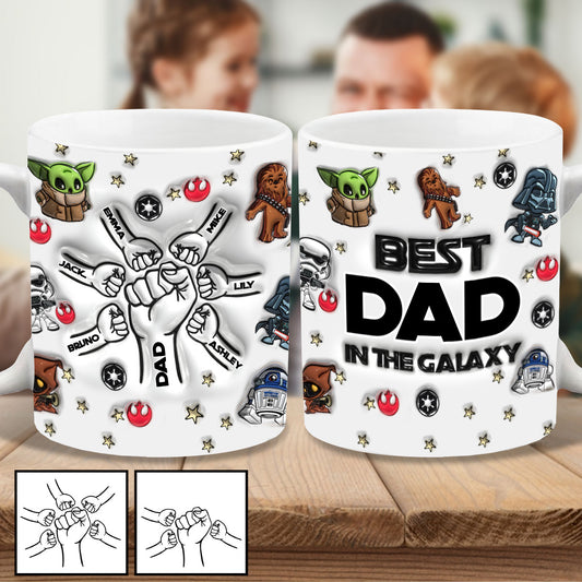 Best Dad Mom In The Galaxy - Personalized The Force Mug