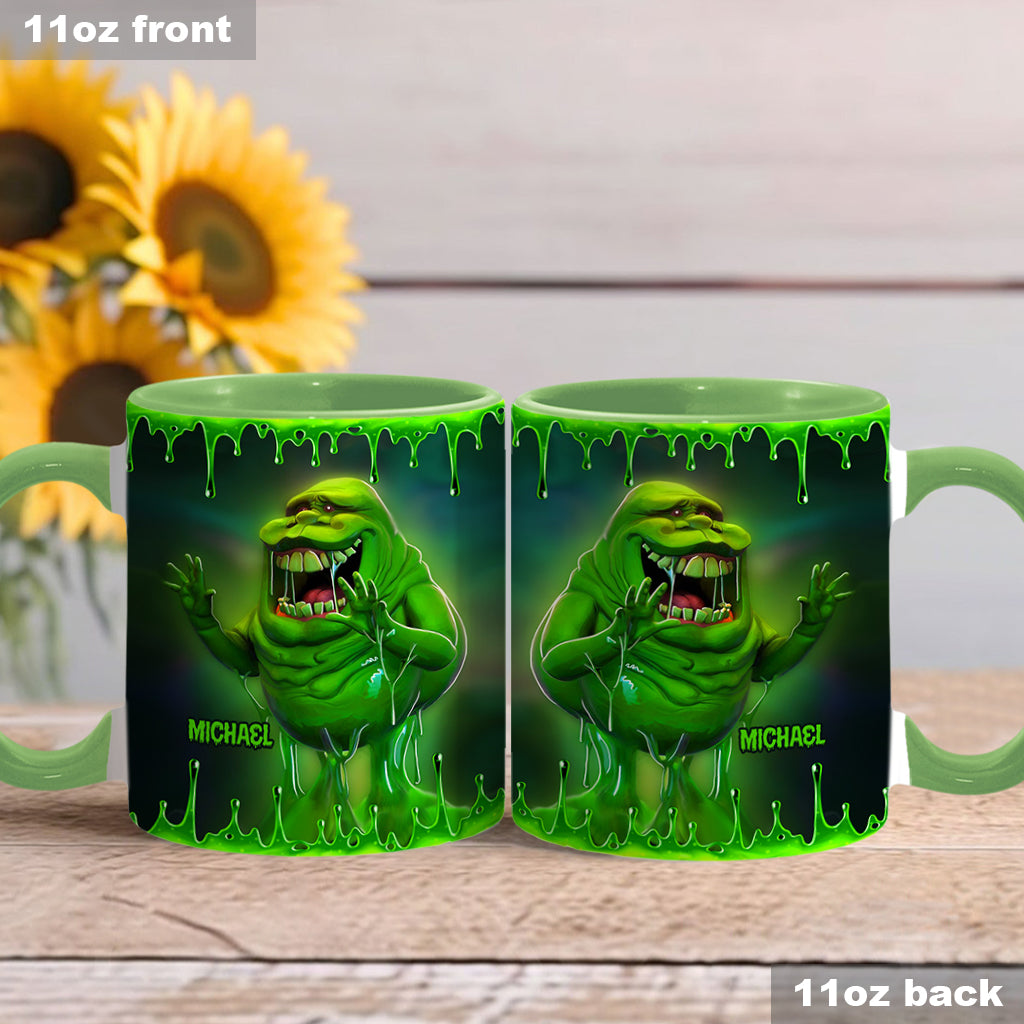 Green Ghost - Personalized Accent Mug