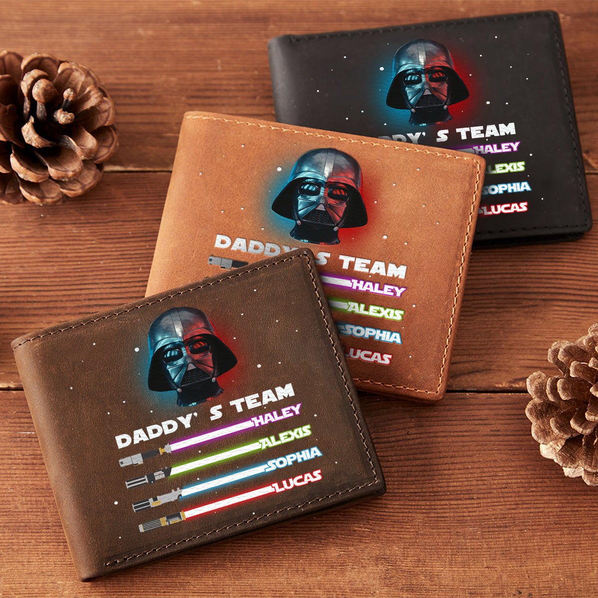 Together We Can Rule The Galaxy - Personalized The Force Leather Wallet
