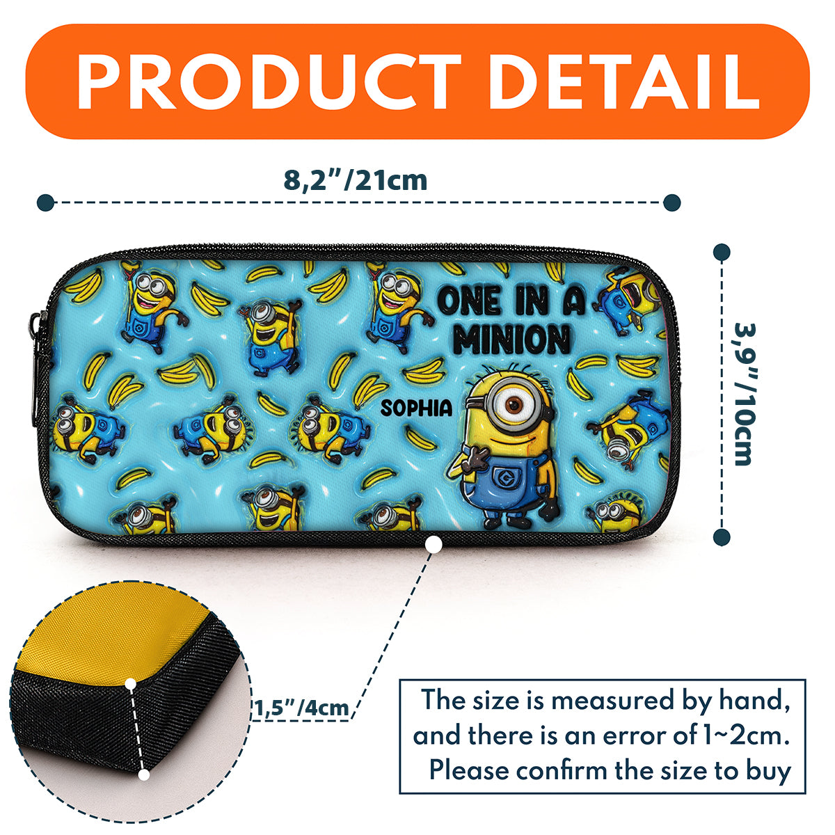 One In A Minion - Personalized Pencil Case