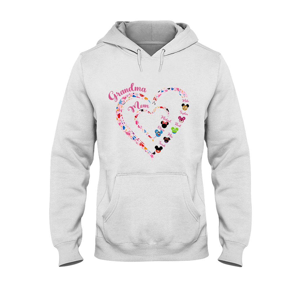 Happiest Grandma - Personalized Mouse T-shirt And Hoodie