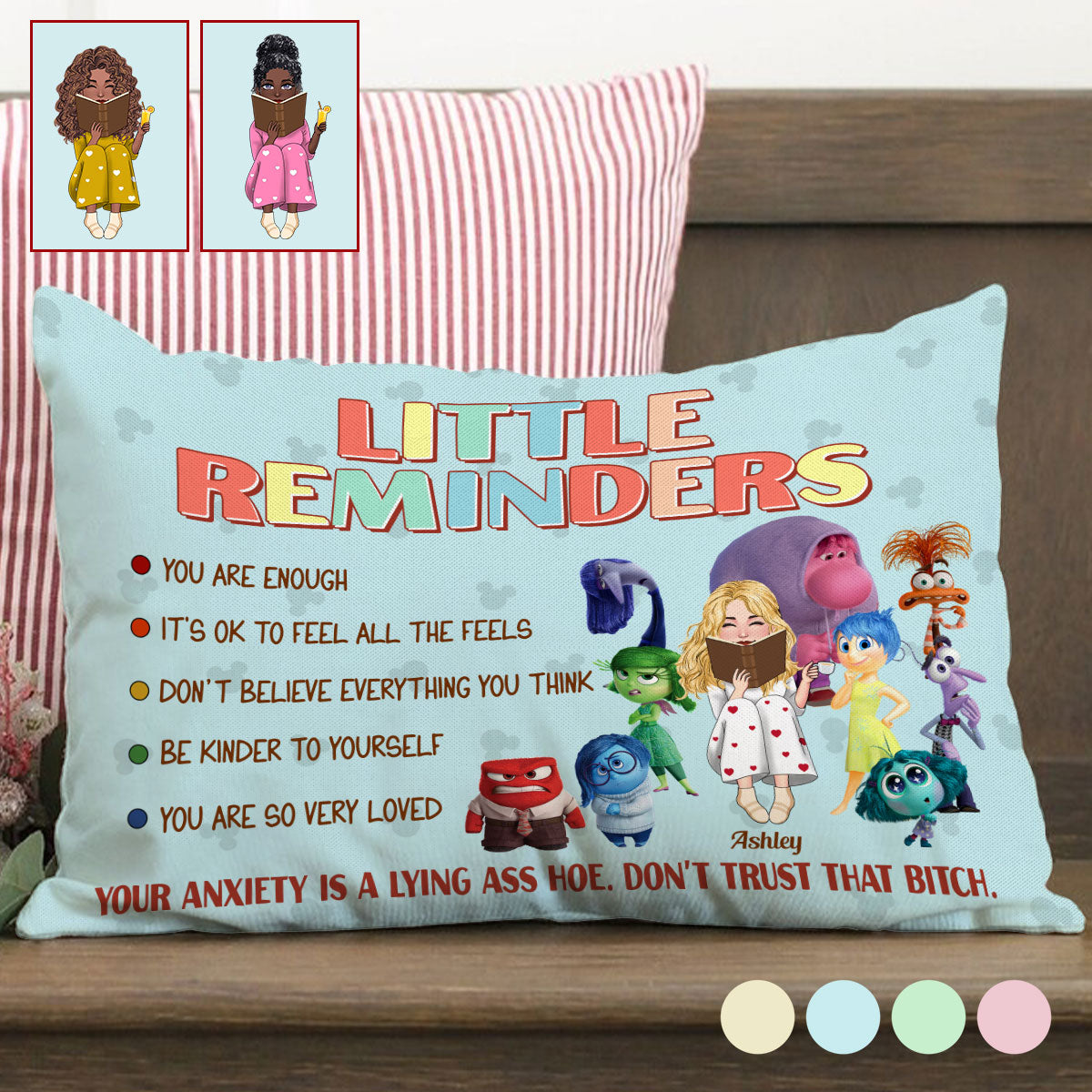 Little Reminders - Personalized Rectangle Pillow Cover
