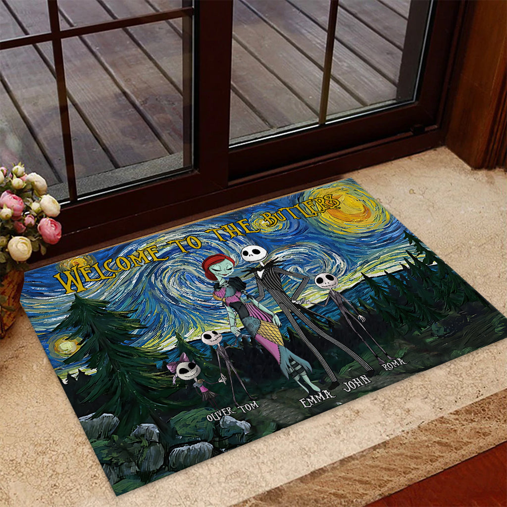 Welcome To The Nightmares - Personalized Nightmare Doormat