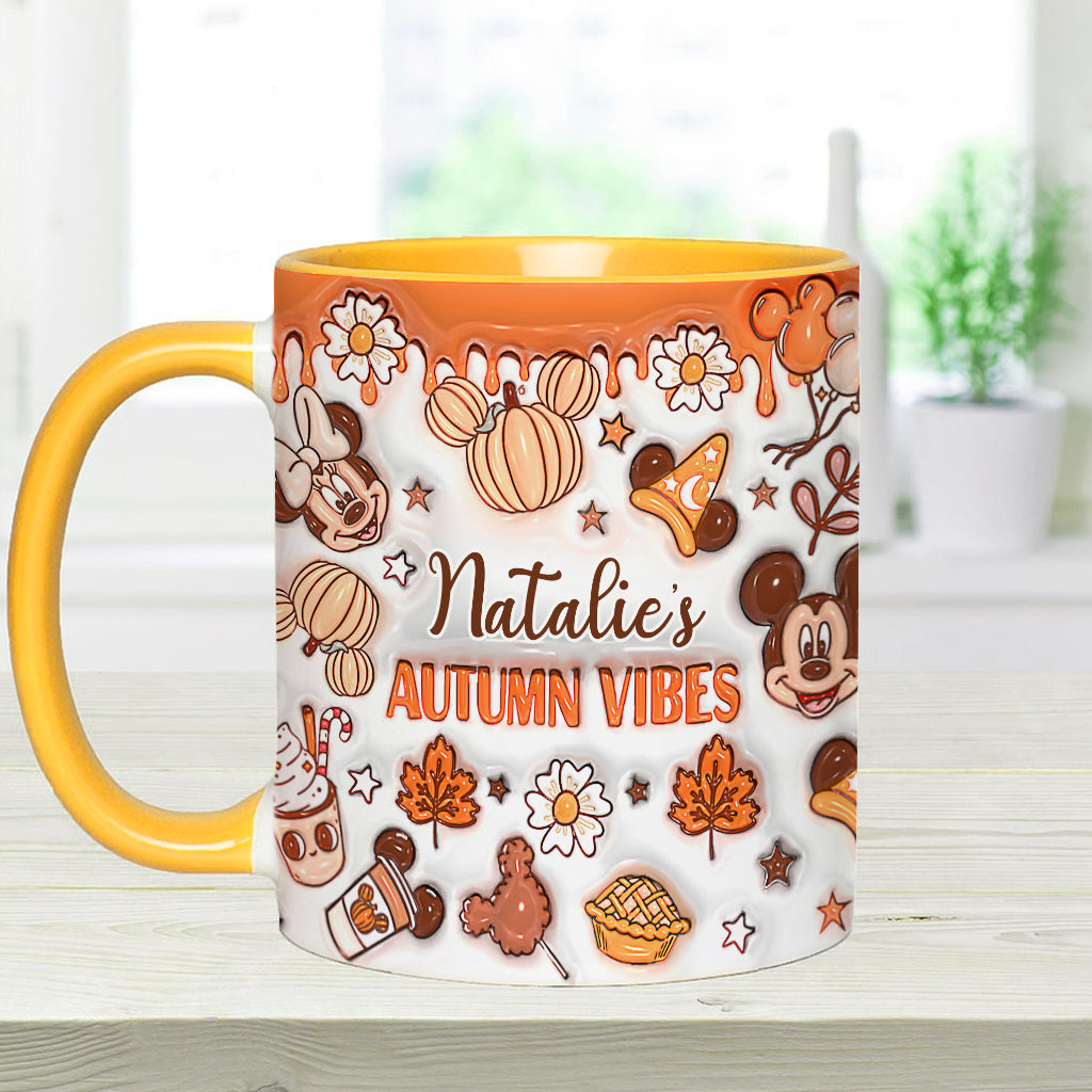 My Autumn Vibes - Personalized Mouse Accent Mug