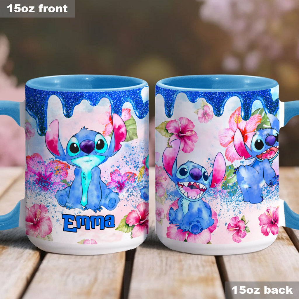 Ohana Tropical Vibe - Personalized Ohana Accent Mug