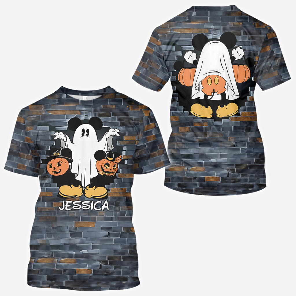 Funny Ghost Mouse - Personalized Mouse All Over Shirt