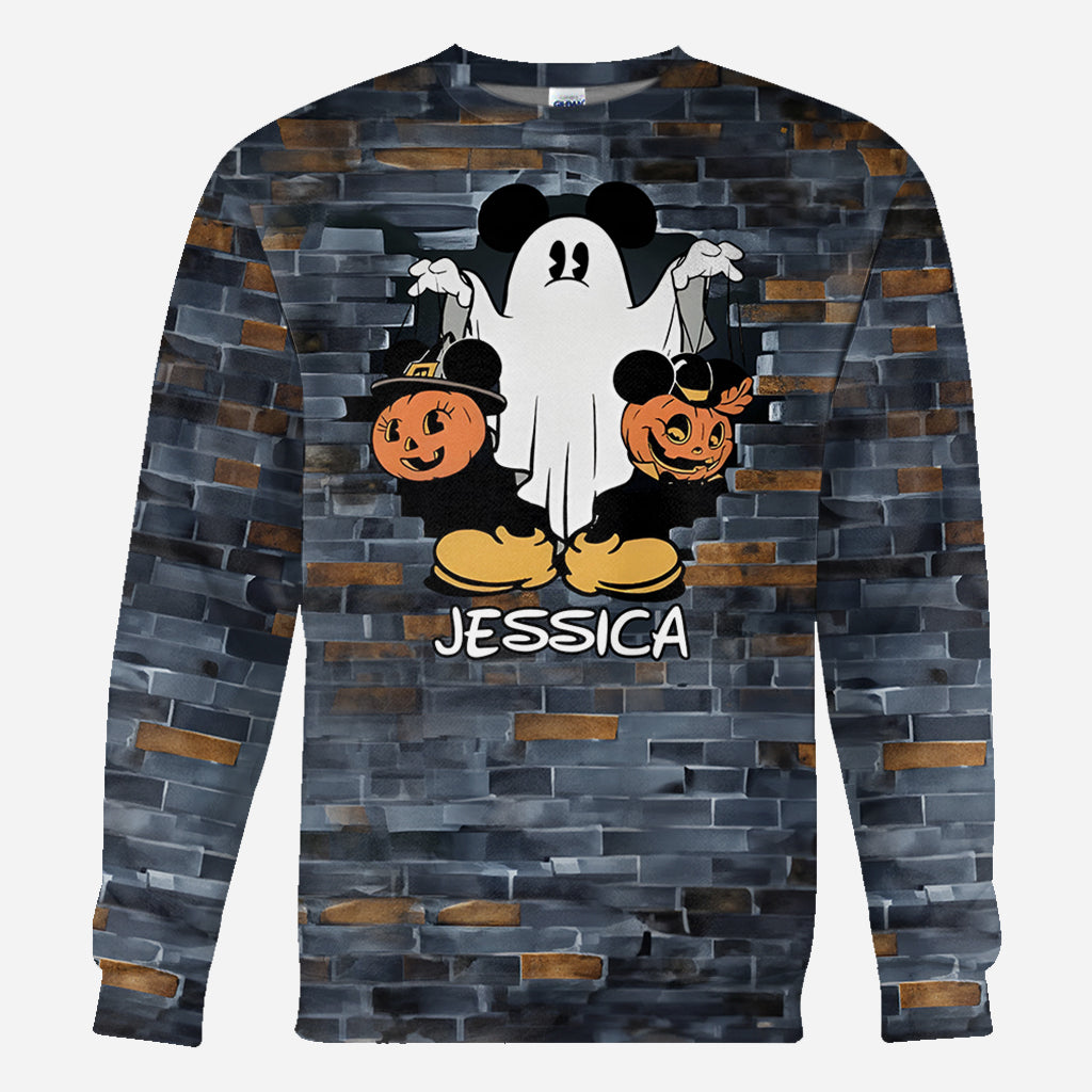 Funny Ghost Mouse - Personalized Mouse All Over Shirt