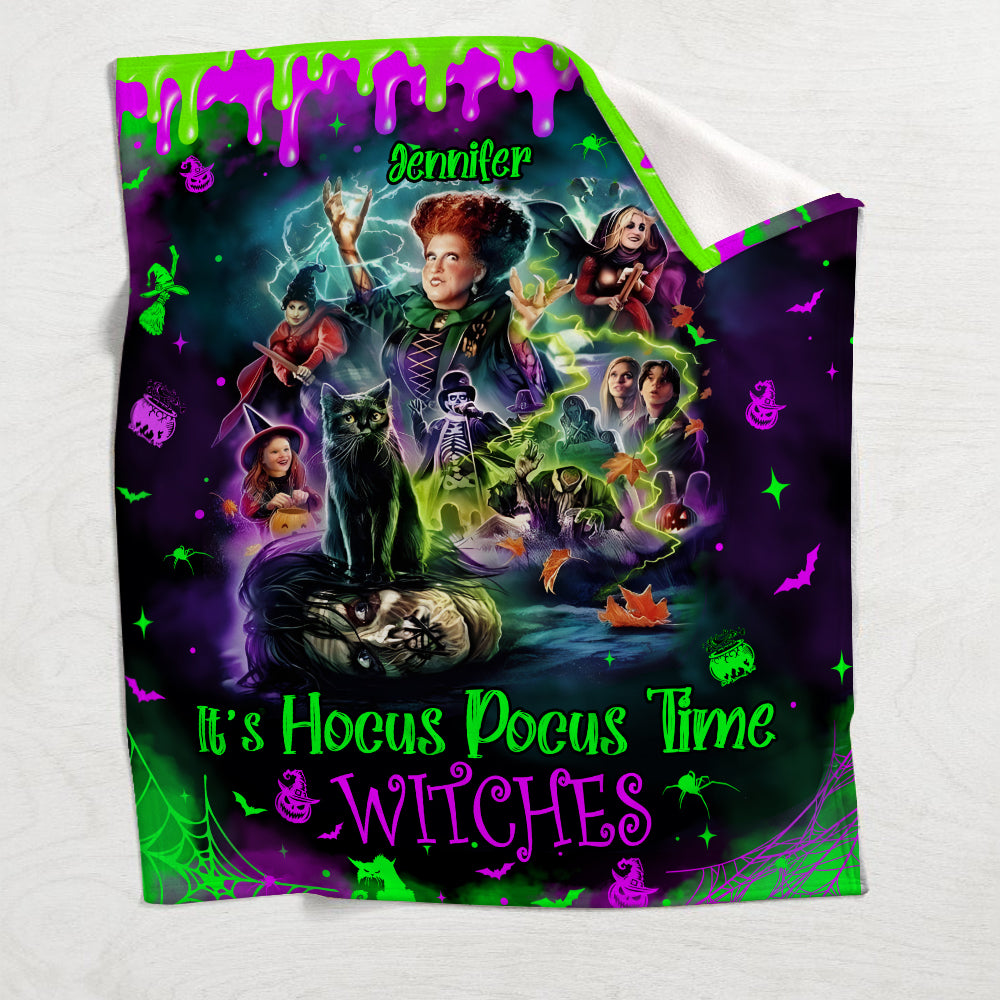 It's Witches Time - Personalized Three Witches Blanket