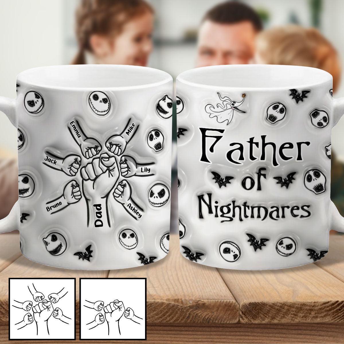 Father Mother Of Nightmares - Personalized Nightmare Mug