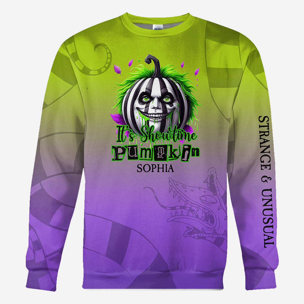 It's Show Time Pumpkin - Personalized All Over Shirt