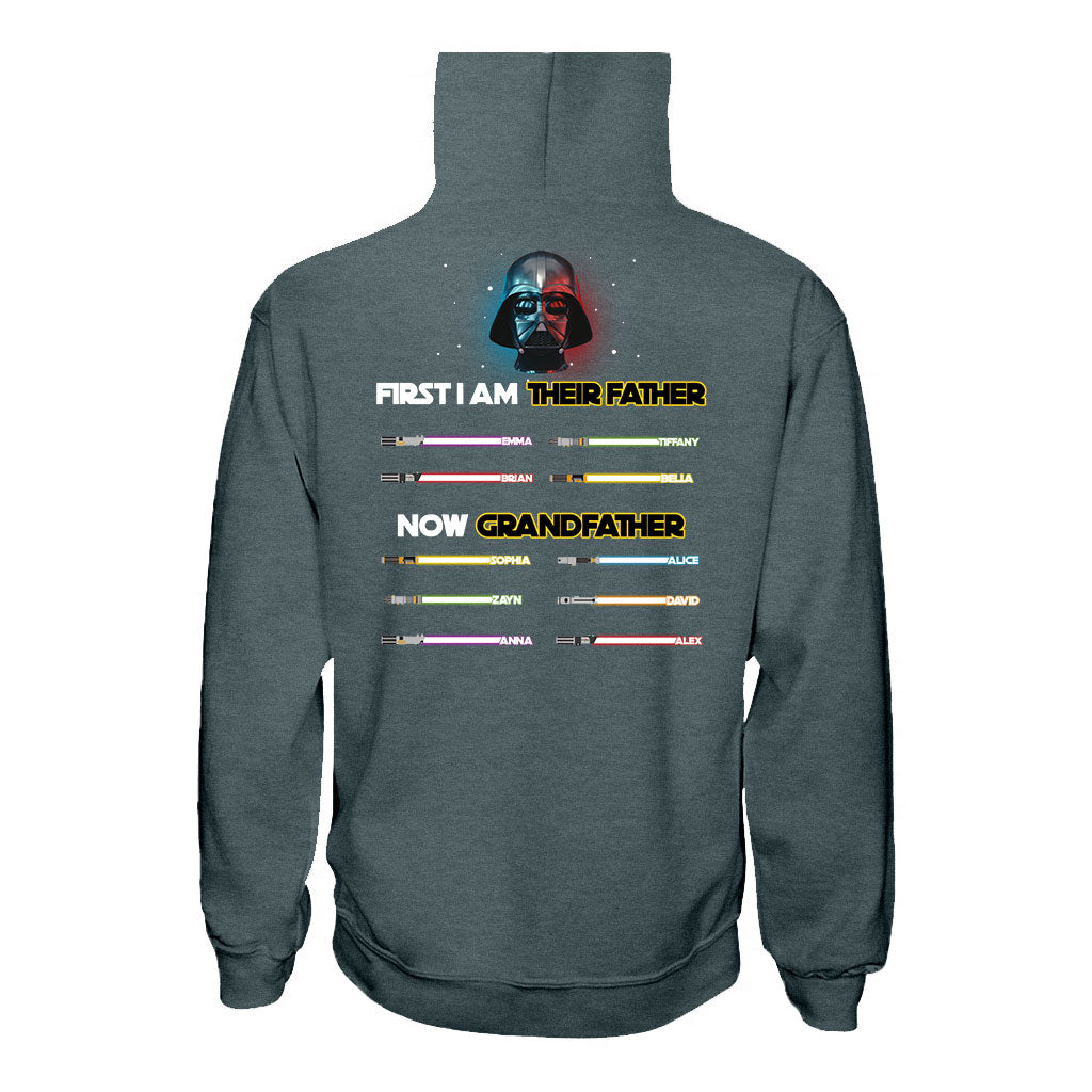 I Am Their Father Now Grandfather - Personalized The Force T-shirt And Hoodie