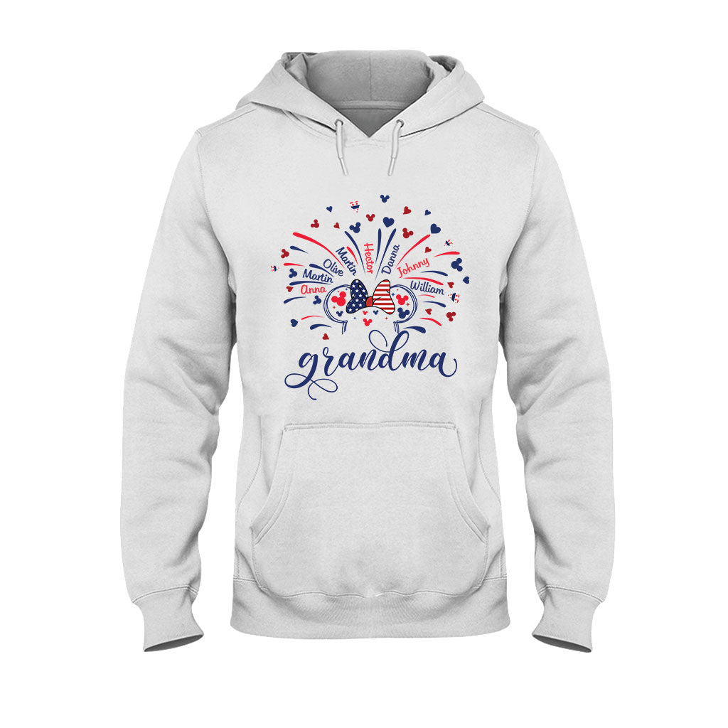 Firework America Mouse Flag - Personalized Mouse T-shirt And Hoodie