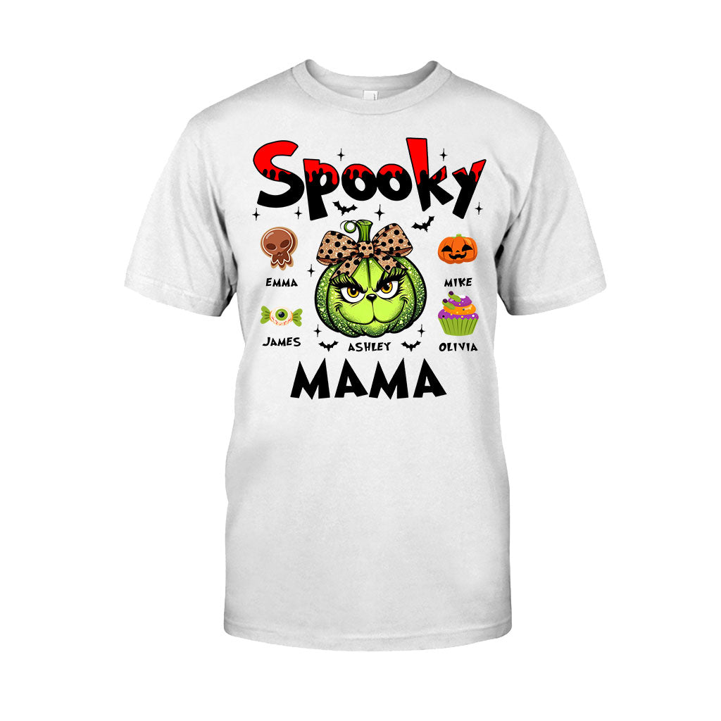 Green Pumpkin Mama Any Title - Personalized Mother T-shirt And Hoodie