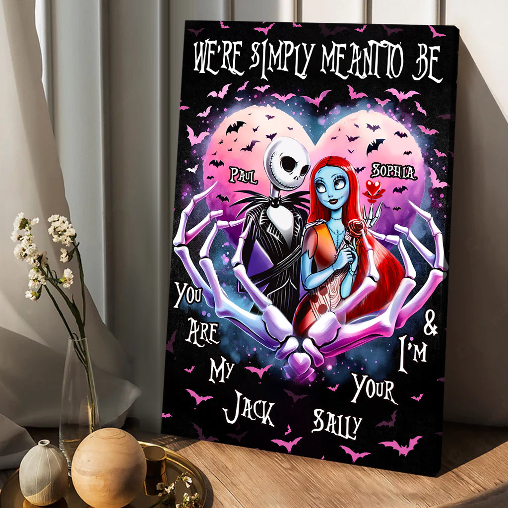 Simply Meant To Be - Personalized Nightmare Canvas And Poster