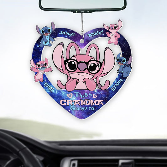 This Grandma Belongs To Custom Any Title - Personalized Ohana Car Ornament