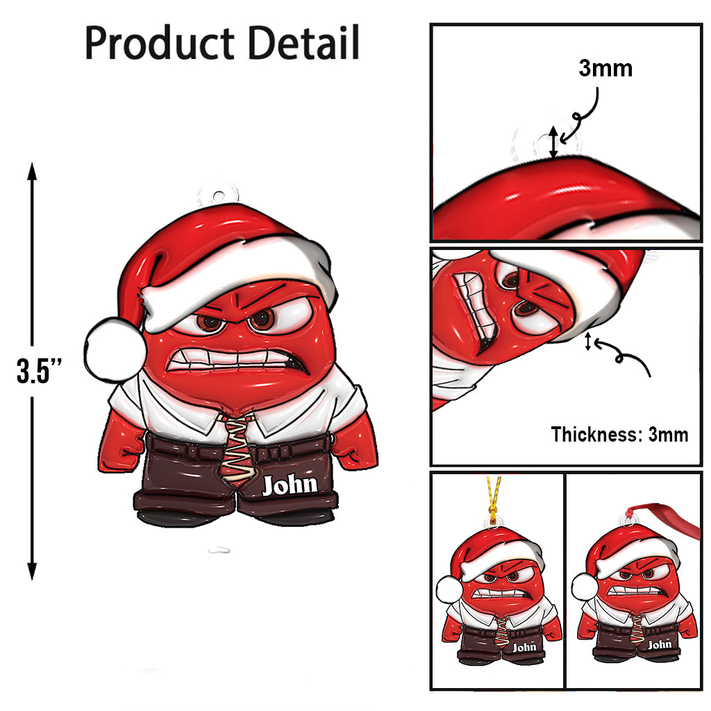 Merry Christmas - Personalized Custom Shaped Ornament