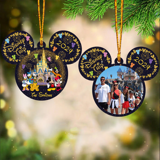Family Trip Any Photo - Personalized Mouse Ornament