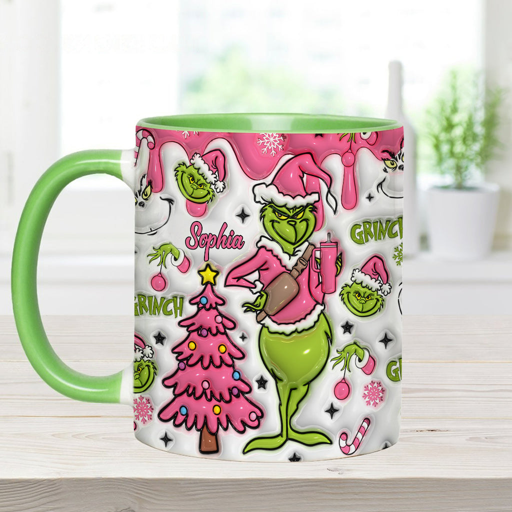 Merry Grinchmas - Personalized Stole Christmas Accent Mug