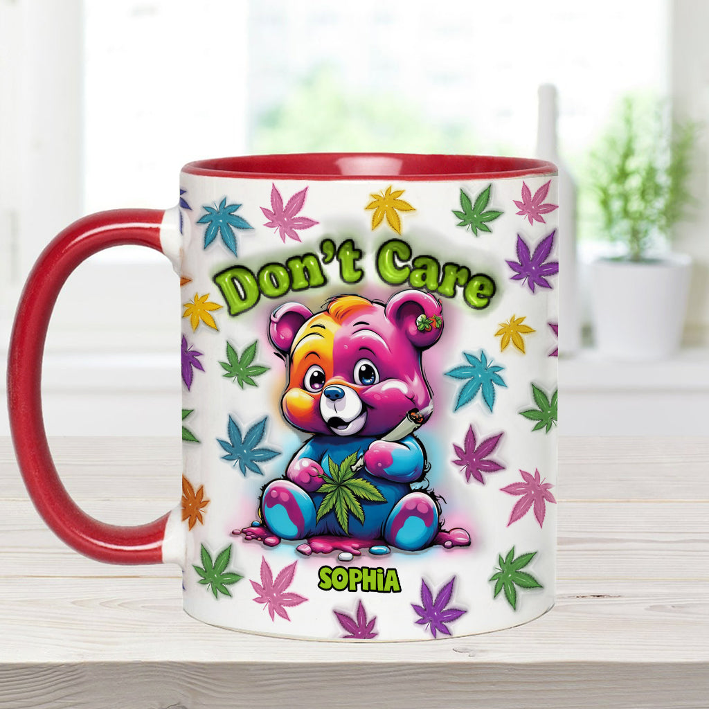 Don't Care - Personalized Weed Accent Mug