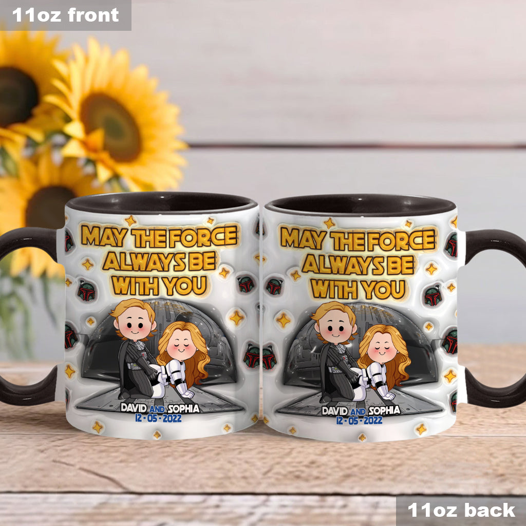 May The Force Be With You - Personalized The Force Accent Mug