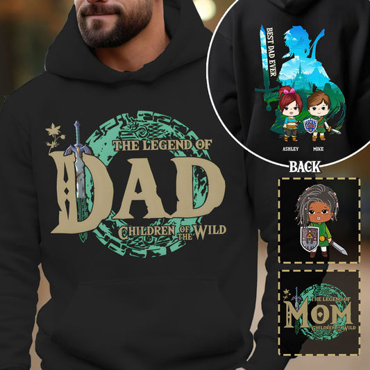 The Legend Of Dad/ Mom/ Nana... - Personalized The Hero's Legend All Over Shirt