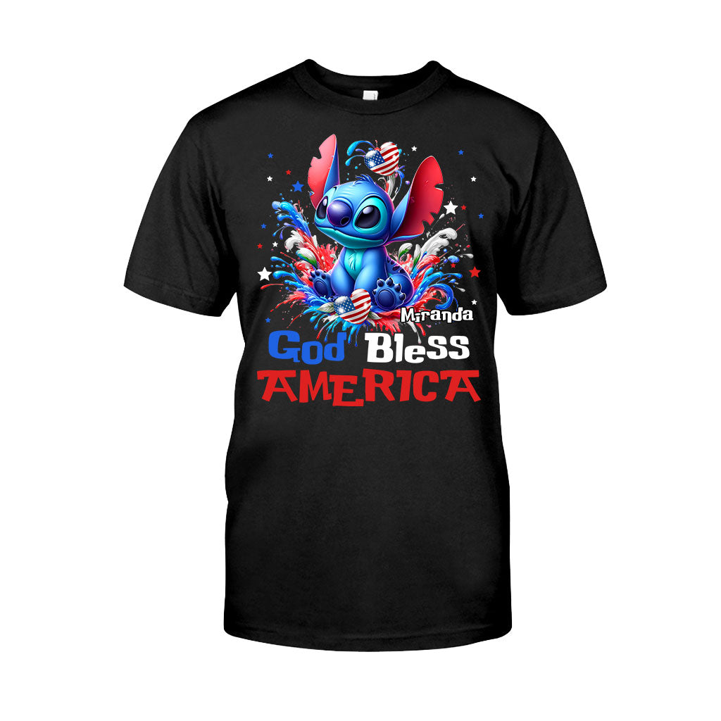 God Bless America - Personalized Ohana T-shirt And Hoodie