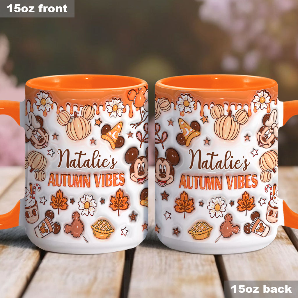 My Autumn Vibes - Personalized Mouse Accent Mug
