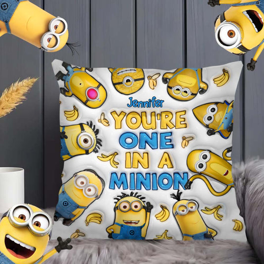 You're One In A Minion - Personalized Throw Pillow