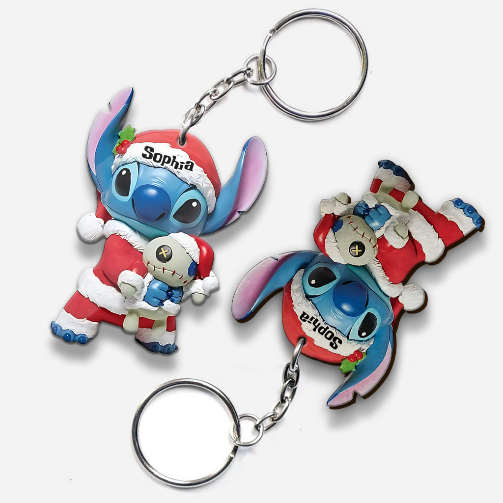 Merry Stitchmas - Personalized Ohana Keychain