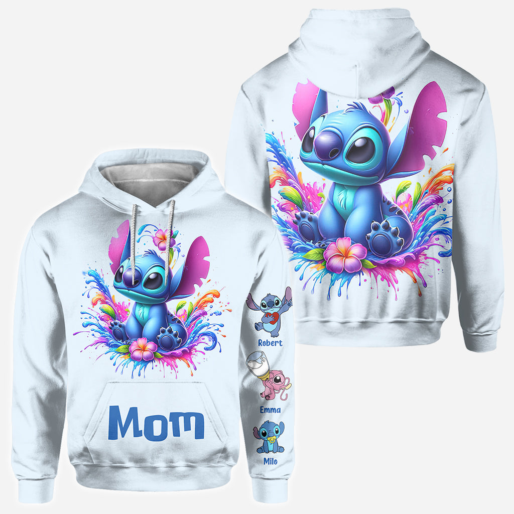 Blue Mother - Personalized Ohana All Over Shirt